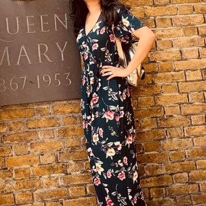 Xhiliration Floral Jumpsuit